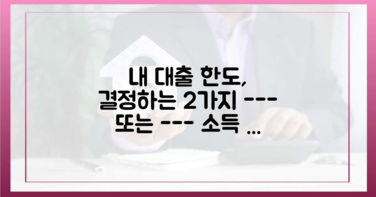 소득과 부채, 한도 결정의 저울추