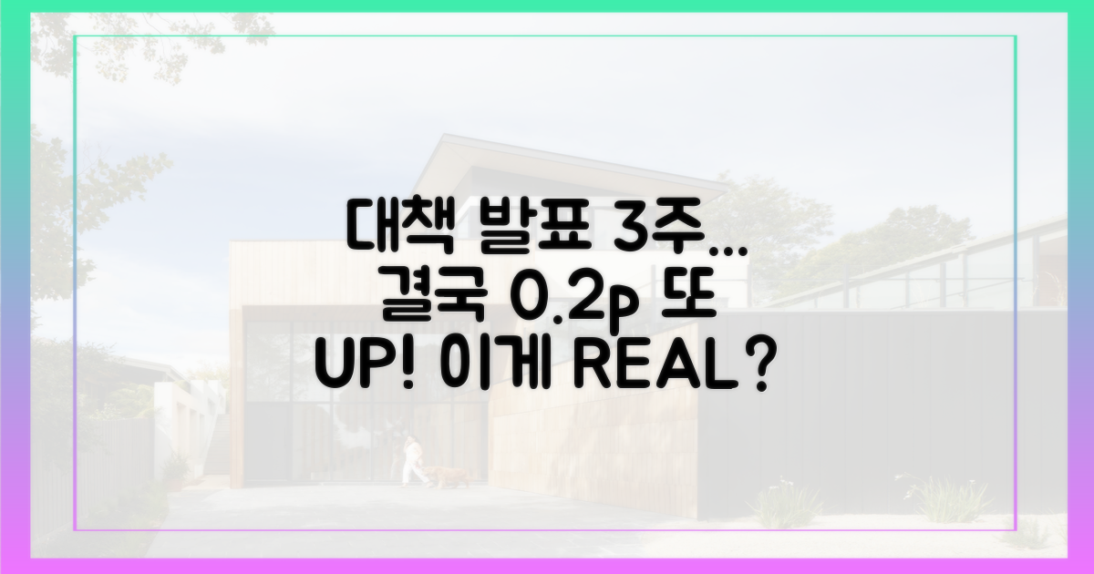 9·7 대책 후 3주간 0.2%p 추가 상승