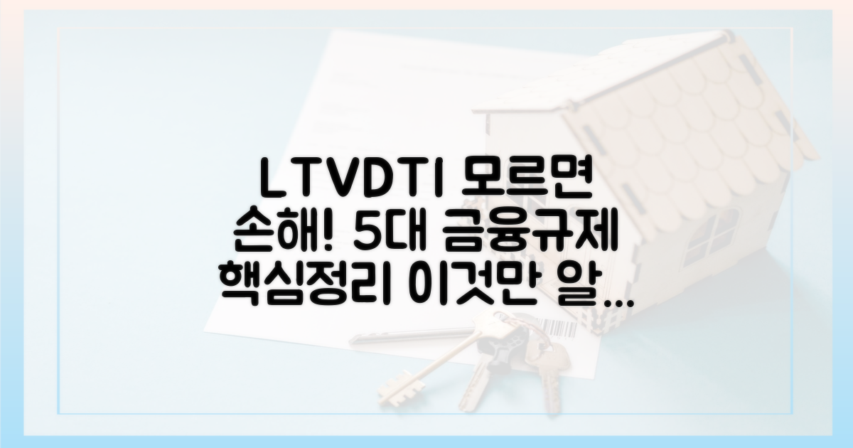 LTV·DTI 등 5대 금융 규제 핵심 내용