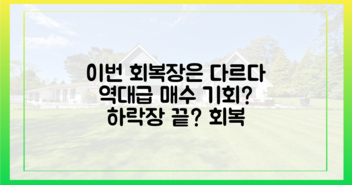 하락장과 다른 회복기, 지금이 적기일까