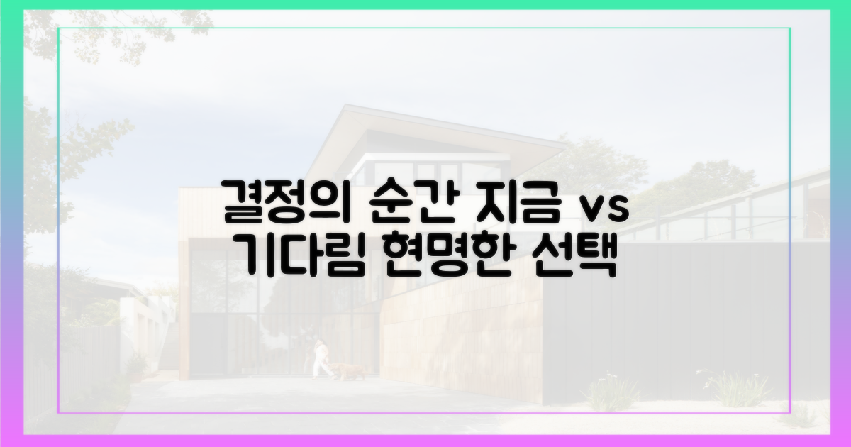 지금 사나, 기다리나? 현명한 선택