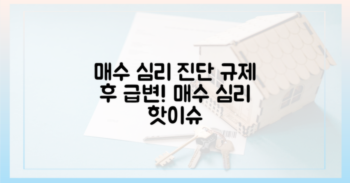 규제 이후 매수 심리 진단