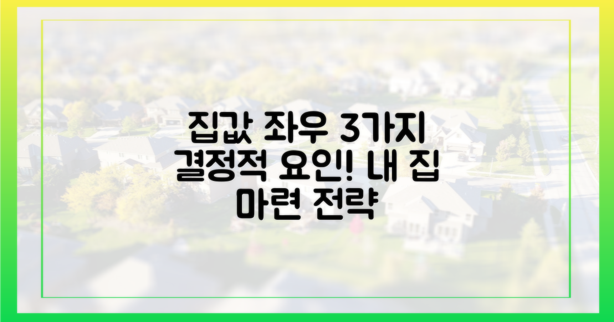 3가지 요인, 집값 영향 분석