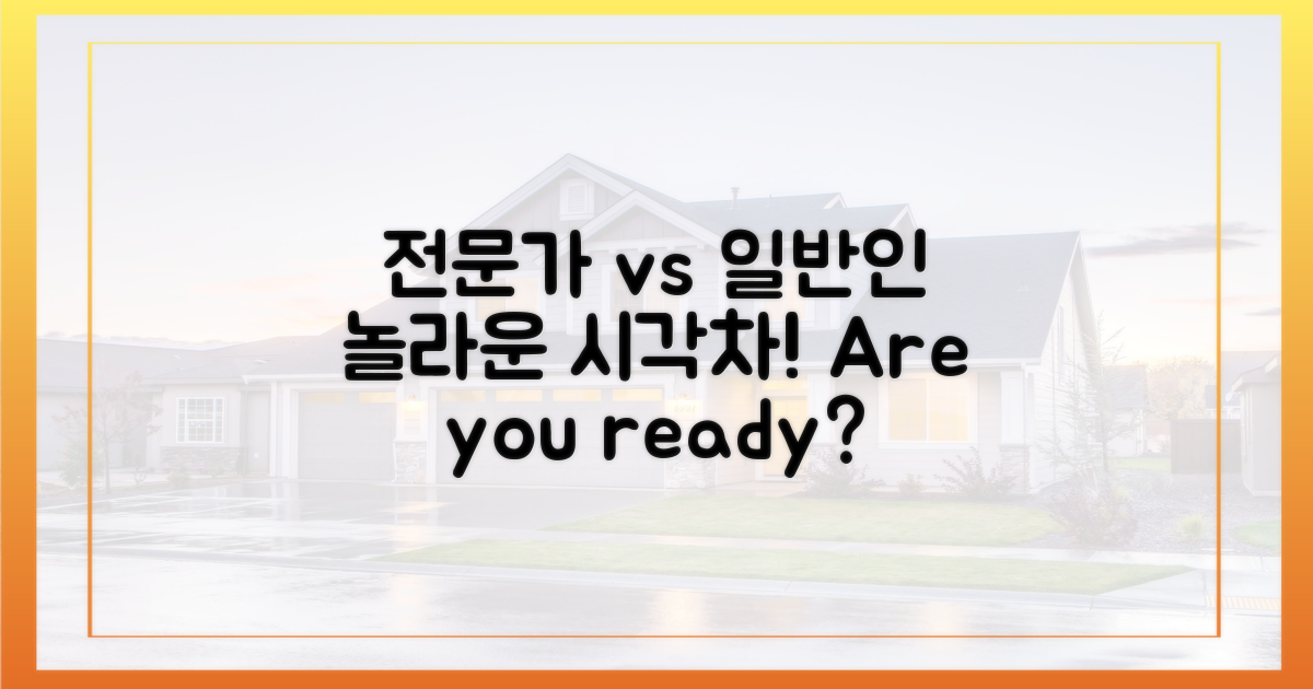 전문가 vs 일반인 시각차