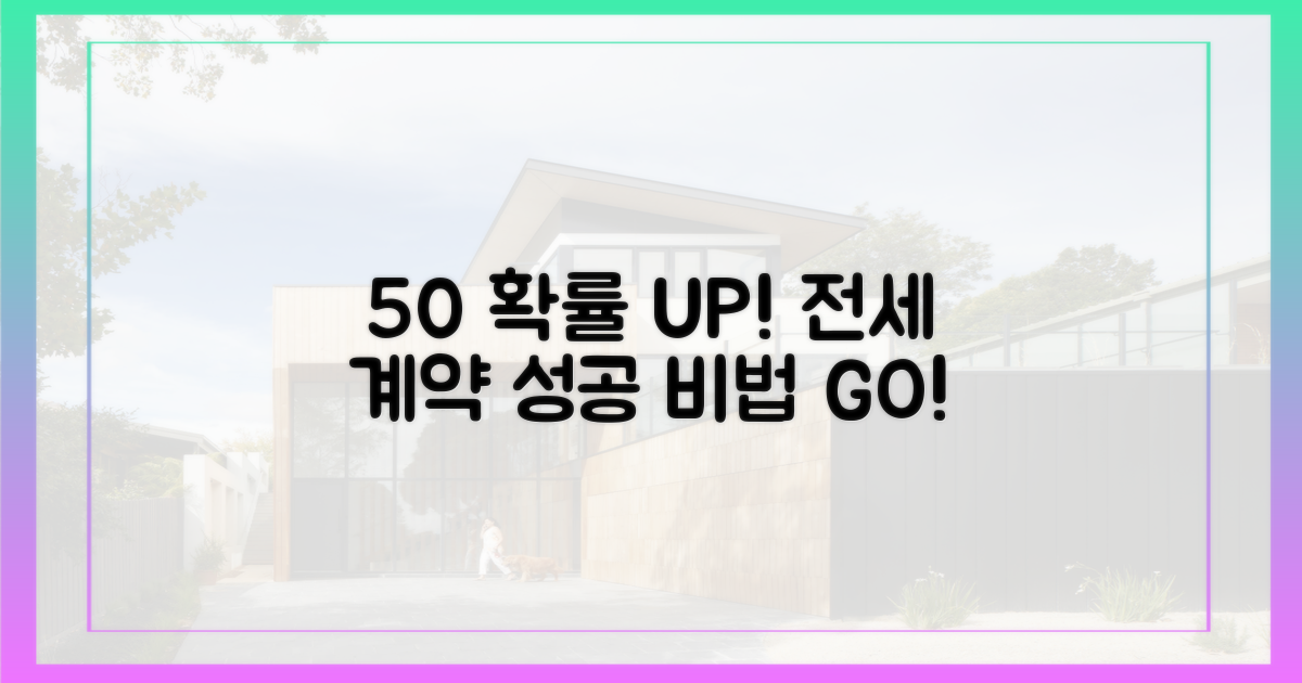 50% 확률, 전세 계약 성공법