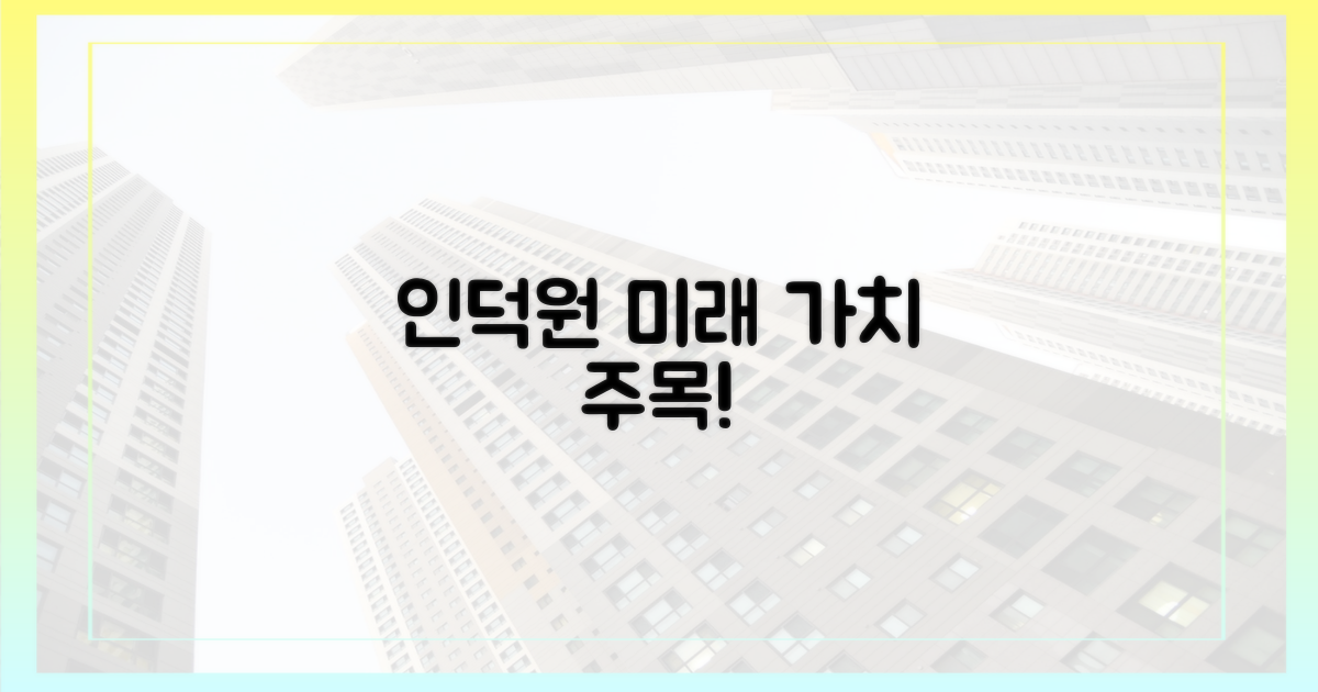 미래 가치, 인덕원을 주목