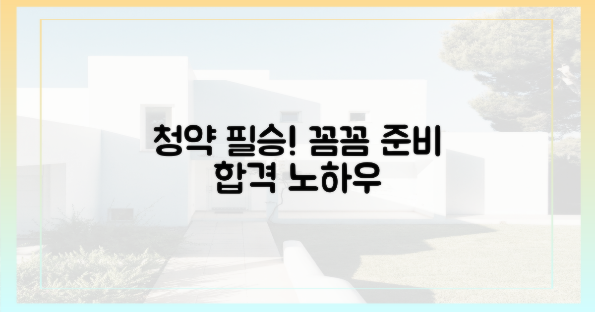 청약 준비, 꼼꼼히 하세요!