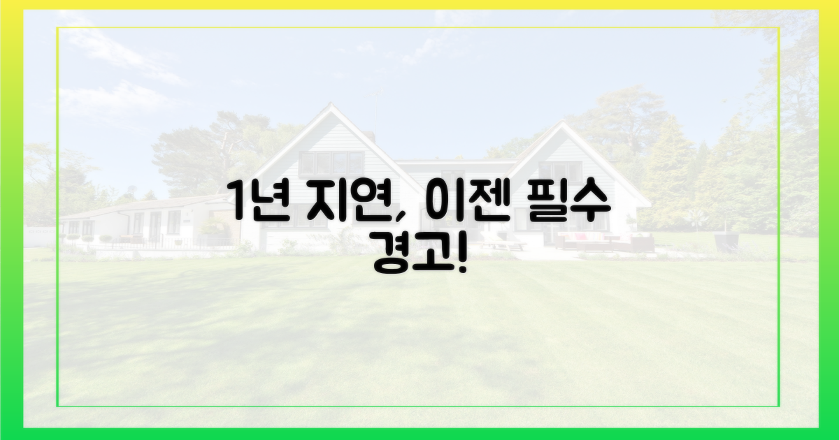 1년간 지연 전망