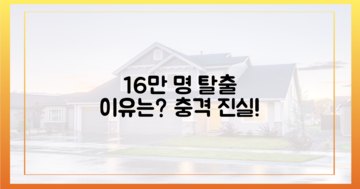 16만 명이 떠난 이유?