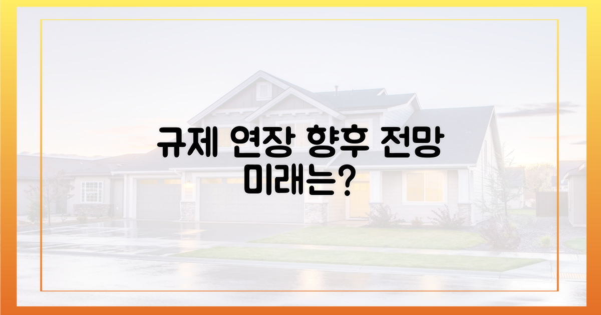 규제 연장, 향후 전망.