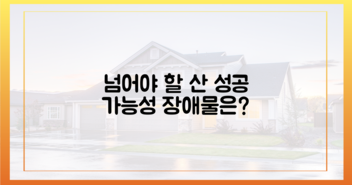 성공 가능성, 넘어야 할 산은?