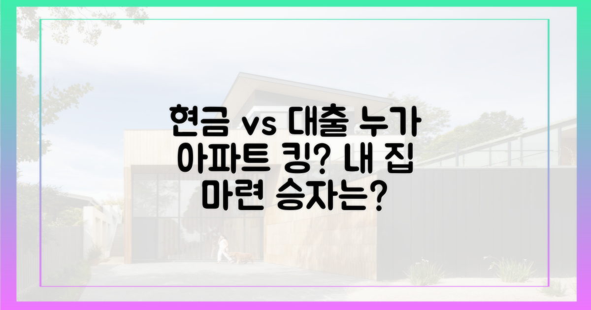 현금 vs 대출: 누가 최고가 아파트를?