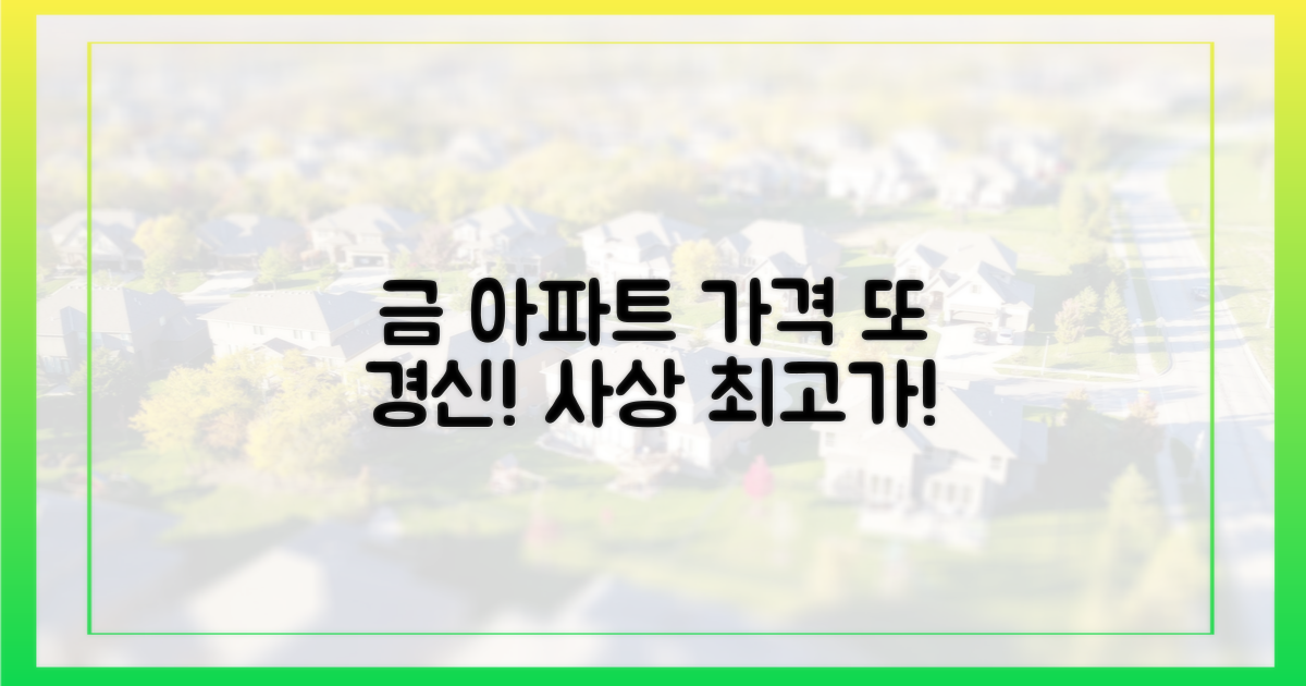 금 아파트' 또 경신