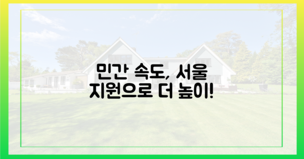 민간의 속도, 서울의 지원