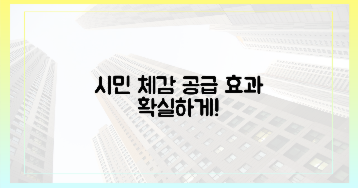 시민 체감, 공급 효과