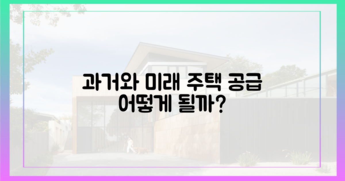 과거와 미래, 주택 공급