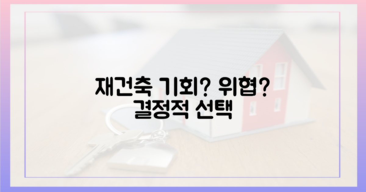 재건축, 기회인가 위협인가