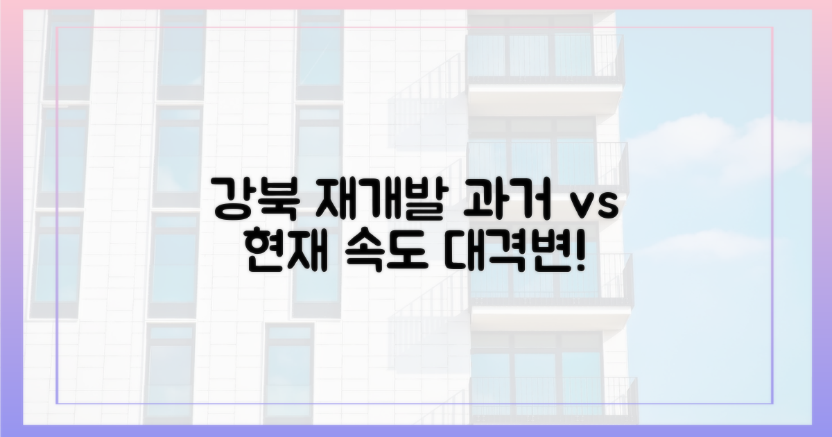 강북 재개발, 과거와 현재의 속도 비교