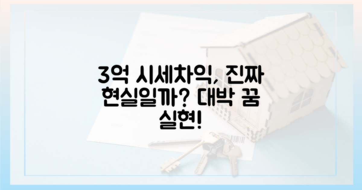 3억 시세차익: 꿈인가 현실인가