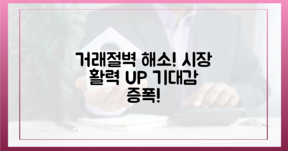 거래절벽 해소, 시장 활력 기대