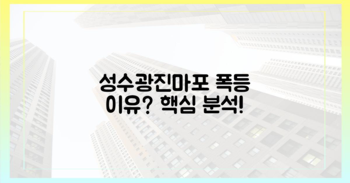 성수·광진·마포, 왜 오르는 걸까?