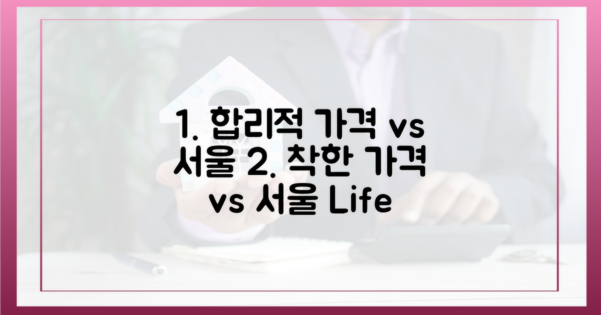 합리적 가격 vs 서울