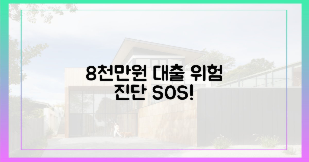 8천만원 대출, 위험 진단