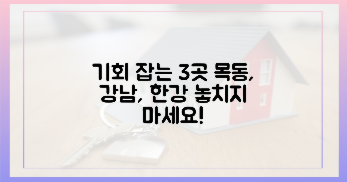 목동·강남·한강변, 기회를 잡으세요