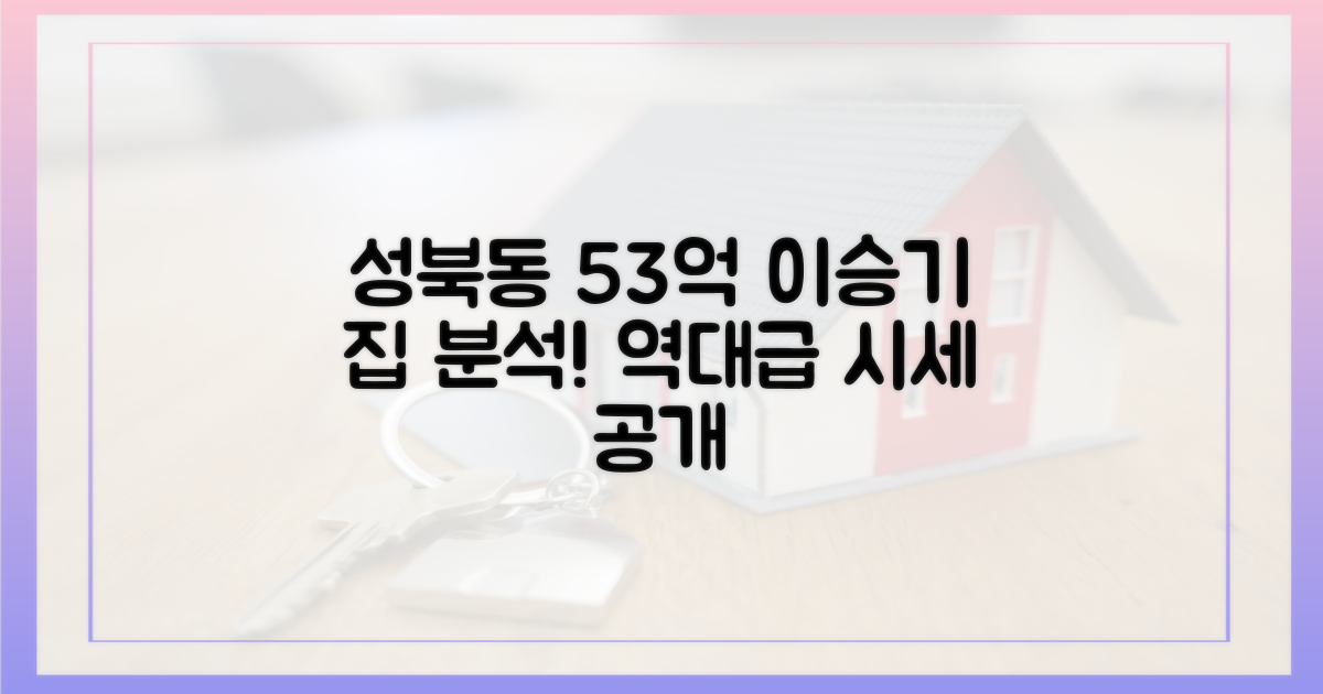 이승기 성북동 주택 53억 시세 분석