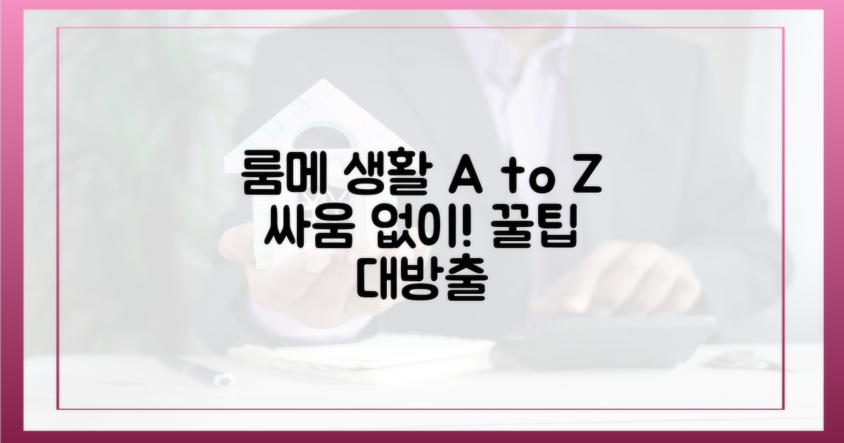 슬기로운 룸메이트 생활 비법