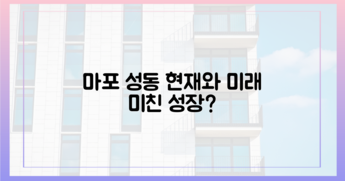 마포, 성동 현재와 미래