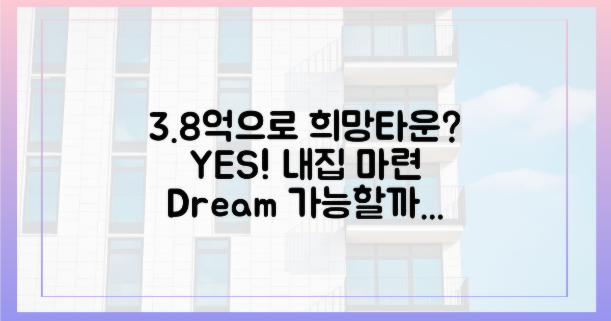 희망타운, 3.8억으로 가능?