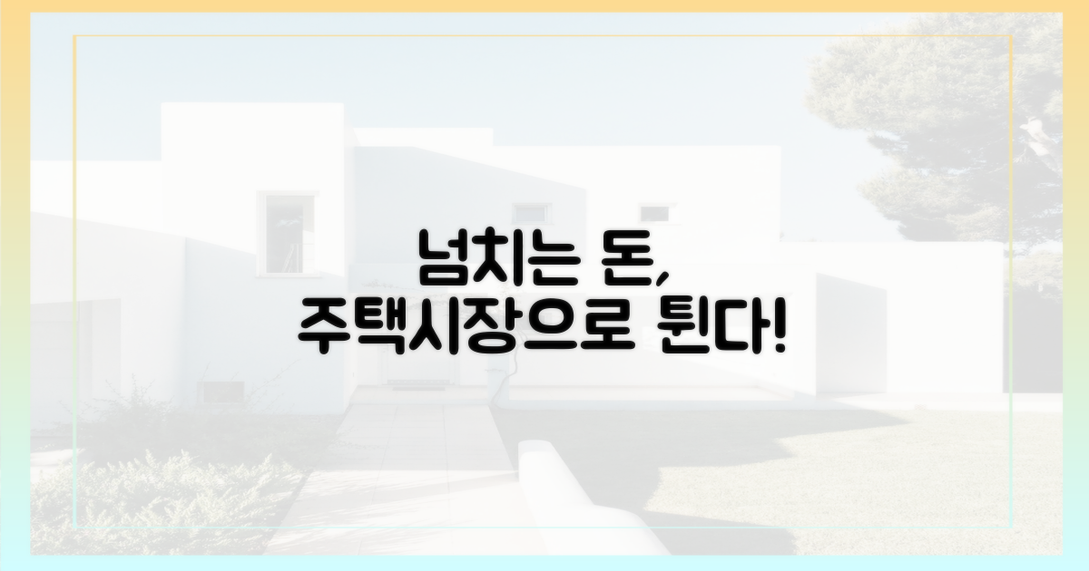 넘쳐나는 유동성, 주택시장으로