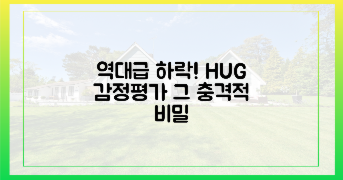 HUG 감정평가, 역대급 하락의 비밀