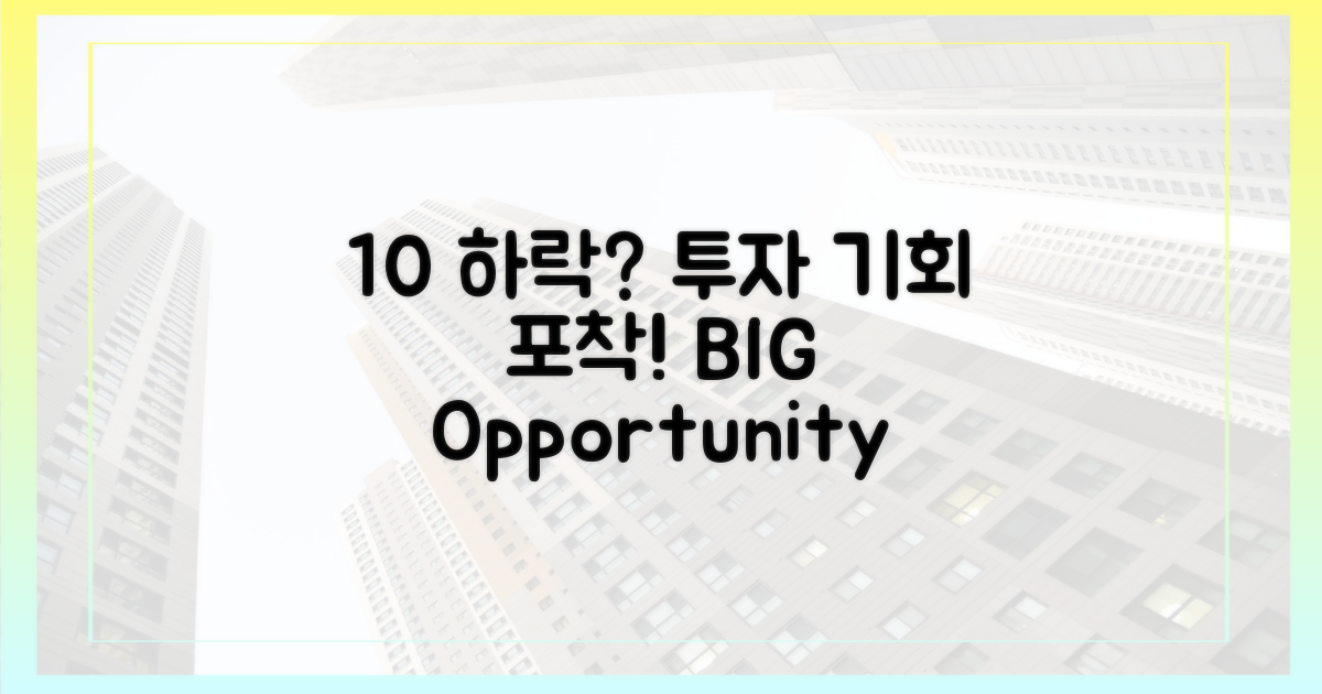10% 하락? 투자 기회 포착법