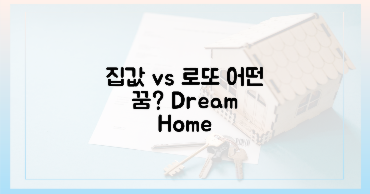 집값 상승 vs 로또의 매력