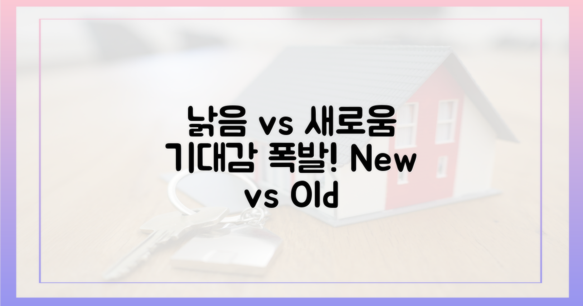 낡음 vs 새로움, 기대감