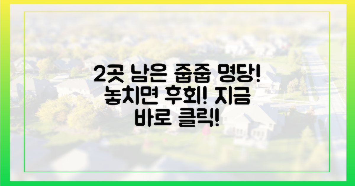 2곳 남은 '줍줍' 명당