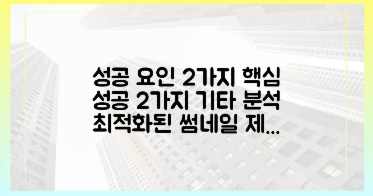 2가지 성공 요인 분석