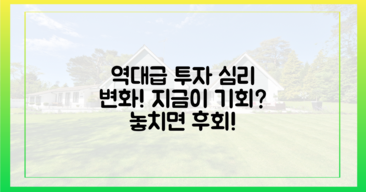 투자 심리, 역대급 변화