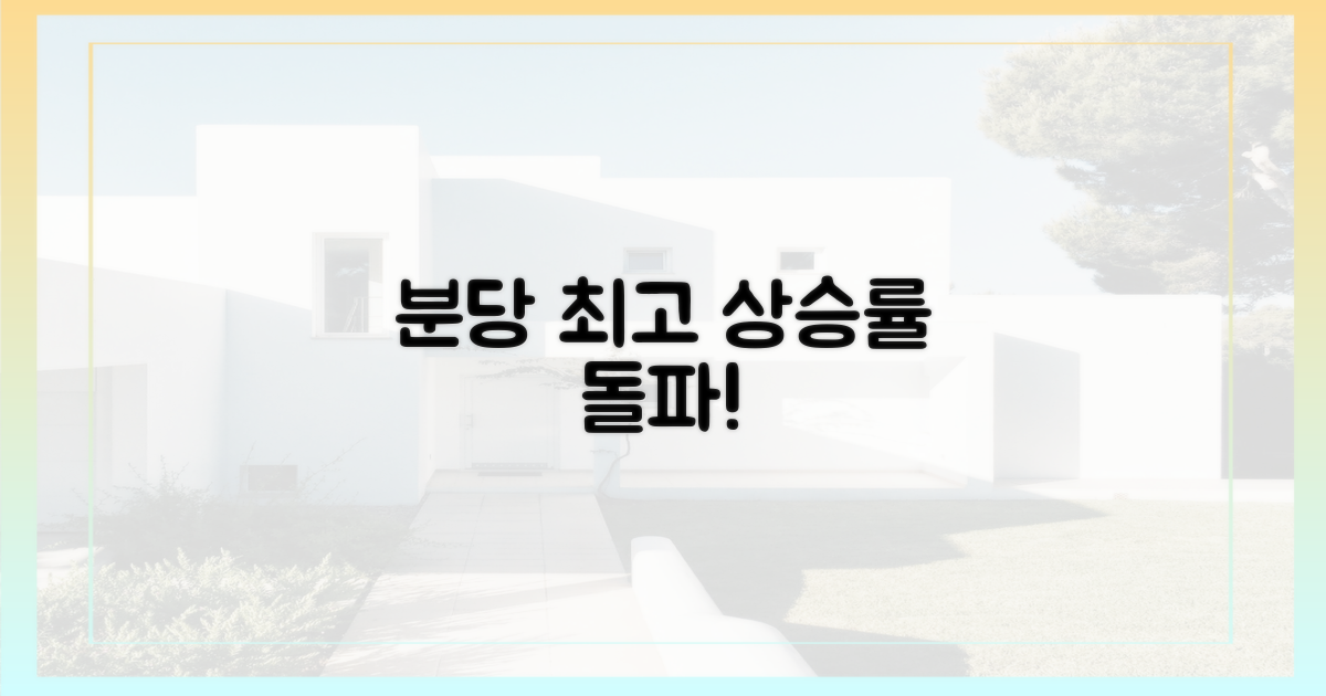 분당, 최고 상승률 기록하다