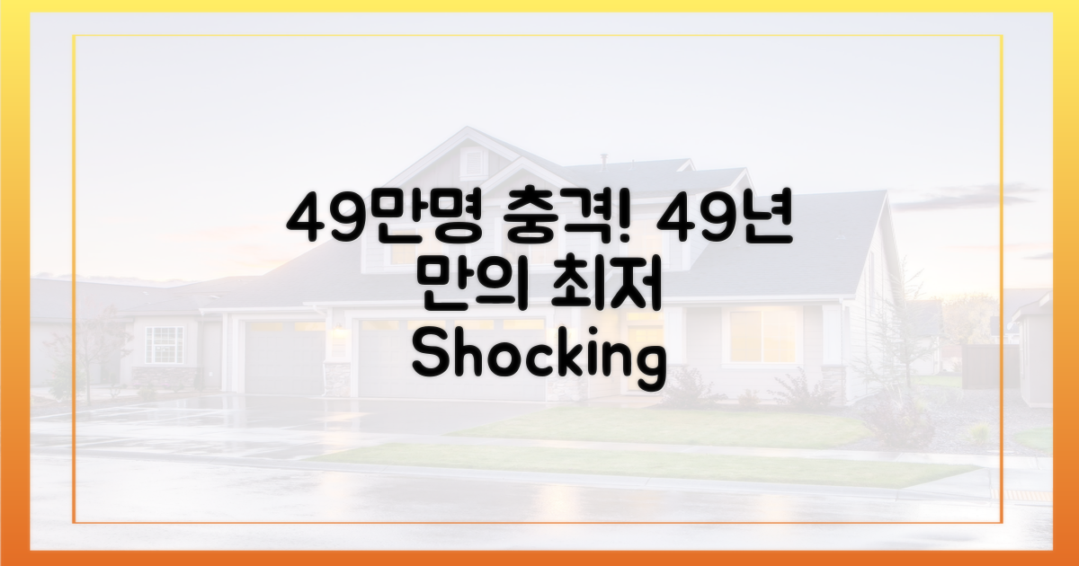 49만명, 49년 만의 최저