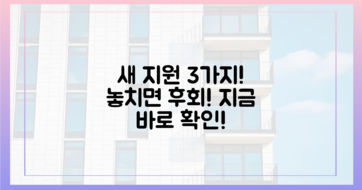 3가지 신규 지원 내용