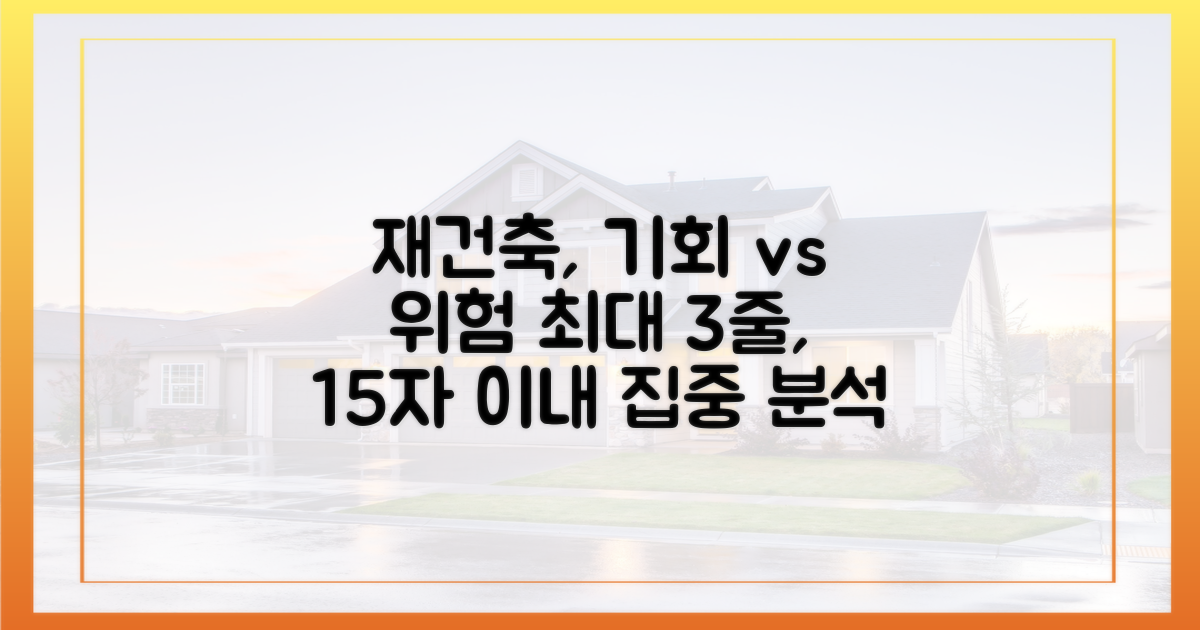 재건축 활성화, 기회와 위험