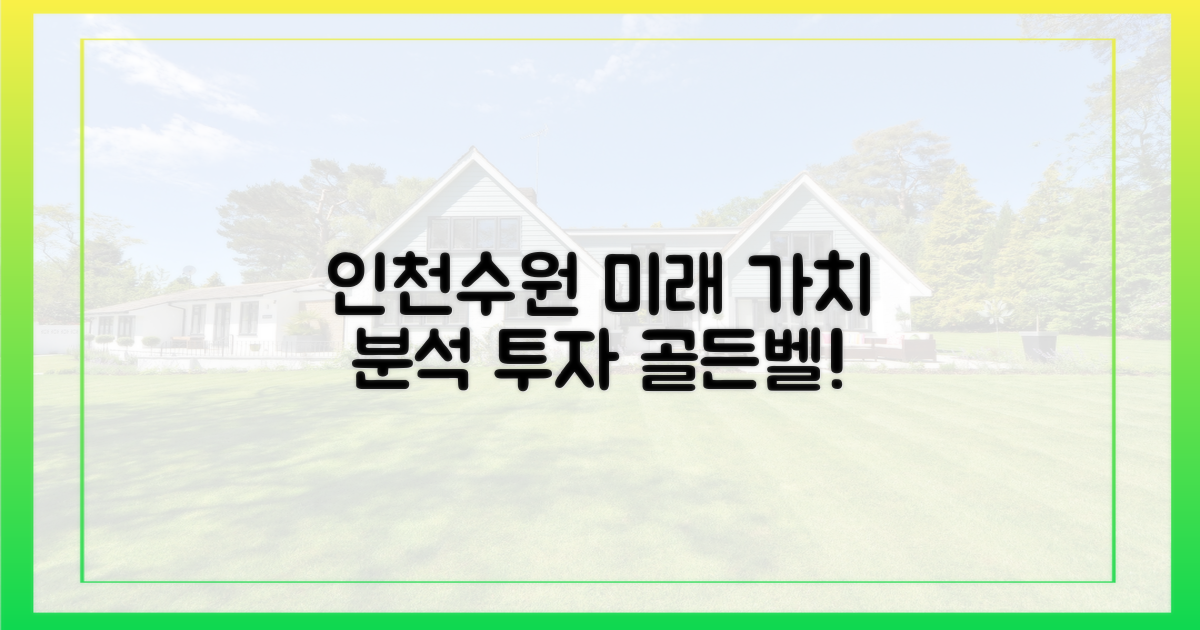 인천·수원, 미래 가치 분석