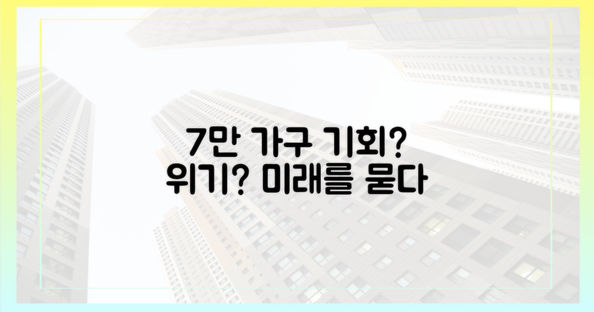 7만 가구: 기회인가 위기인가?