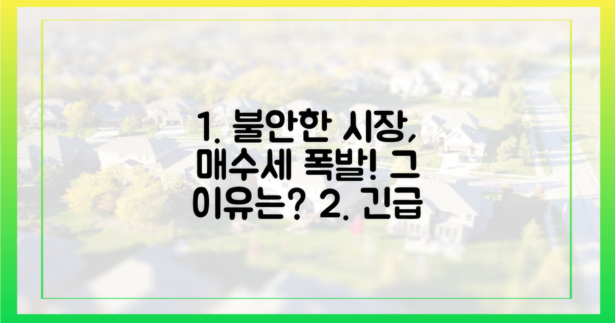 불안한 시장, 매수세 몰린 이유