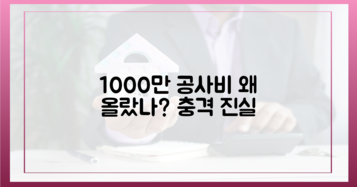 공사비 1000만원, 왜 올랐나?