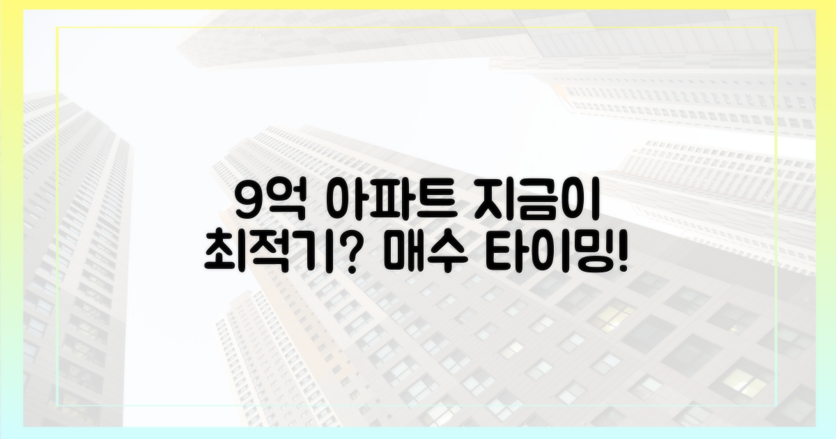 9억 아파트, 지금이 최적기?