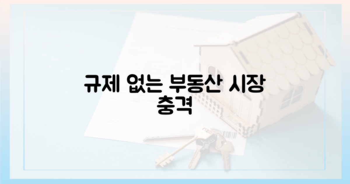 규제 없는  부동산 시장